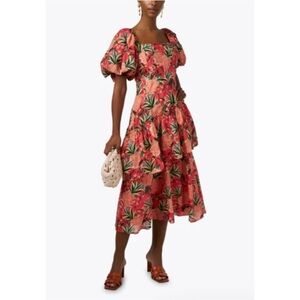 Farm Rio Pineapple Bloom Midi Dress